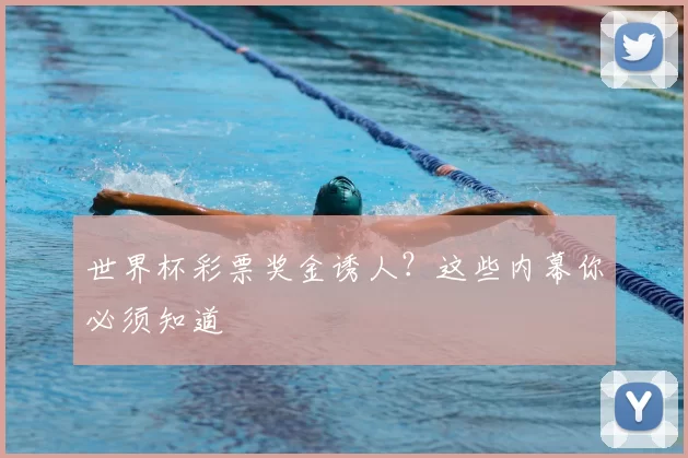 世界杯彩票奖金诱人？这些内幕你必须知道