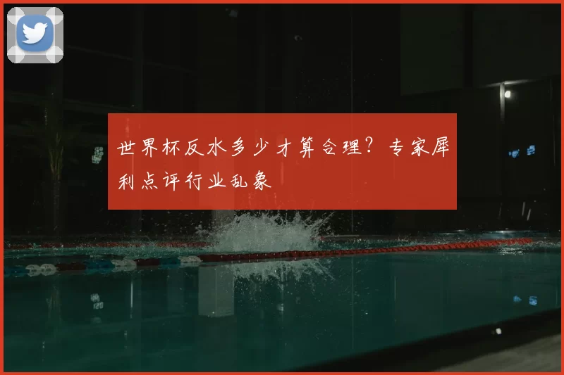 世界杯反水多少才算合理?专家犀利点评行业乱象