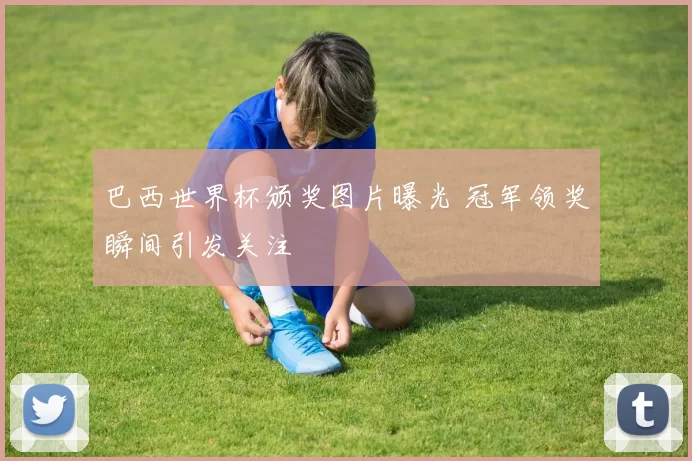 巴西世界杯颁奖图片曝光 冠军领奖瞬间引发关注